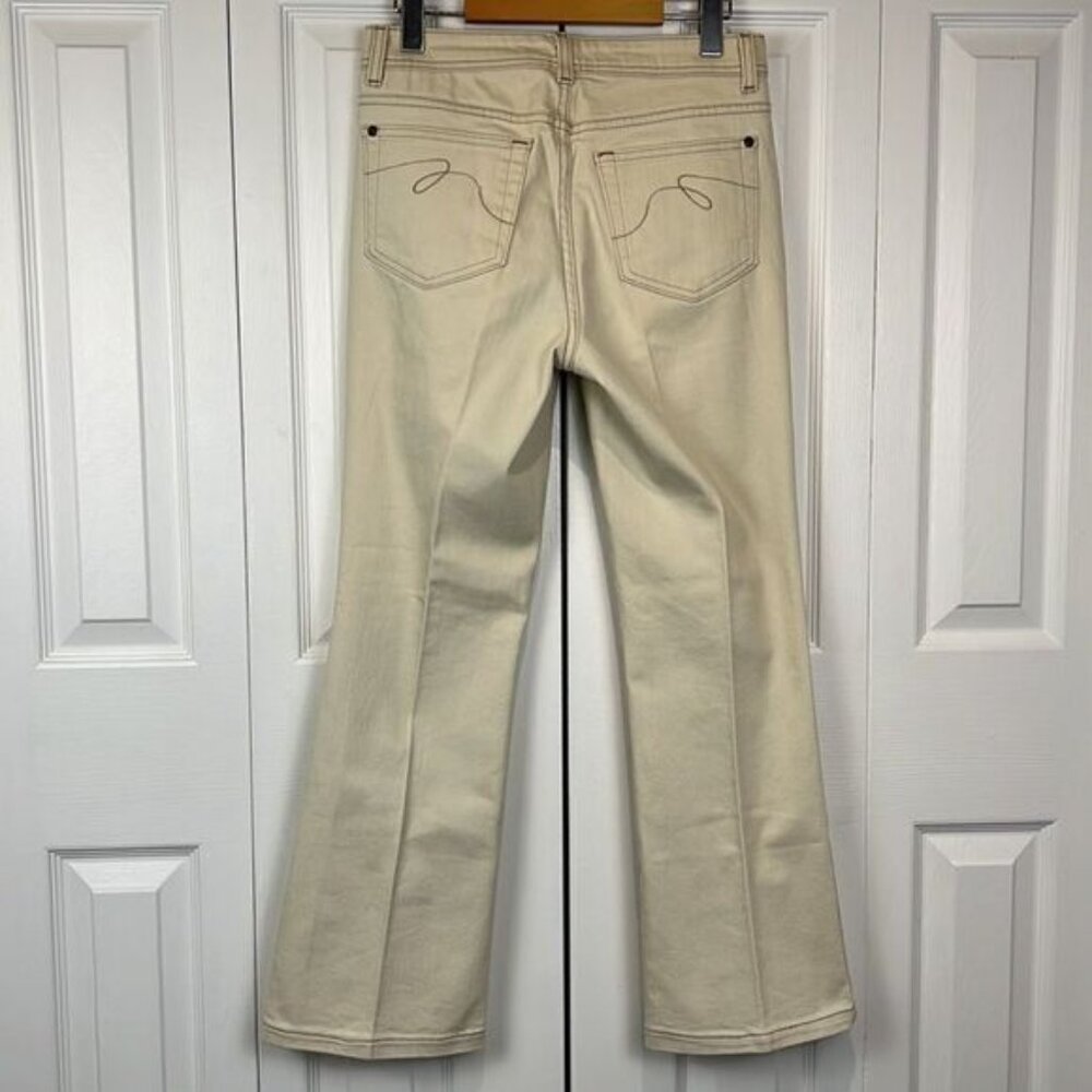 Faded Glory Bootcut Ankle Length Stretch Cream Mi… - image 6